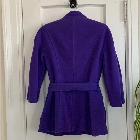 Quarter Sleeve Stylish Wool Coat - Picture 6 of 13